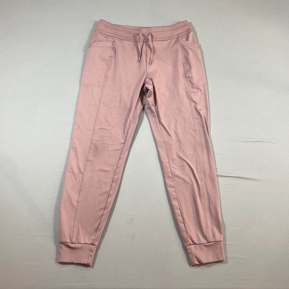 32 Degrees Heat Sweat Jogger Pants Women Small Dusty Rose Stretch Mid Rise Taper